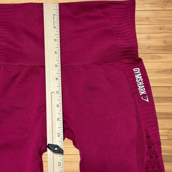 Gymshark Womens Energy + Seamless Leggings XS Beet Cropped READ DESC Activewear - Picture 11 of 11